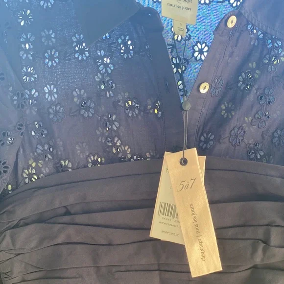 ‼️SALE‼️Cinq à Sept Midnight Blue Mini Dress Size 2 & 6 - Picture 4 of 7